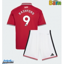 Manchester United Marcus Rashford #9 Hjemmedraktsett Barn 2026-27 Kortermet (+ Korte bukser)